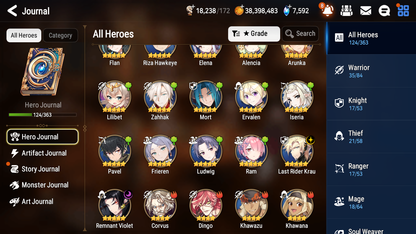 [GLOBAL] Epic 7 Seven 2ML 4LIM Frieren+Artifact + Last Rider Krau Remnant Violet Jack Rem Festive Eda + 38ML Pulls 2000Mystics + 20 Speed +Name Starter Account-Mobile Games Starter