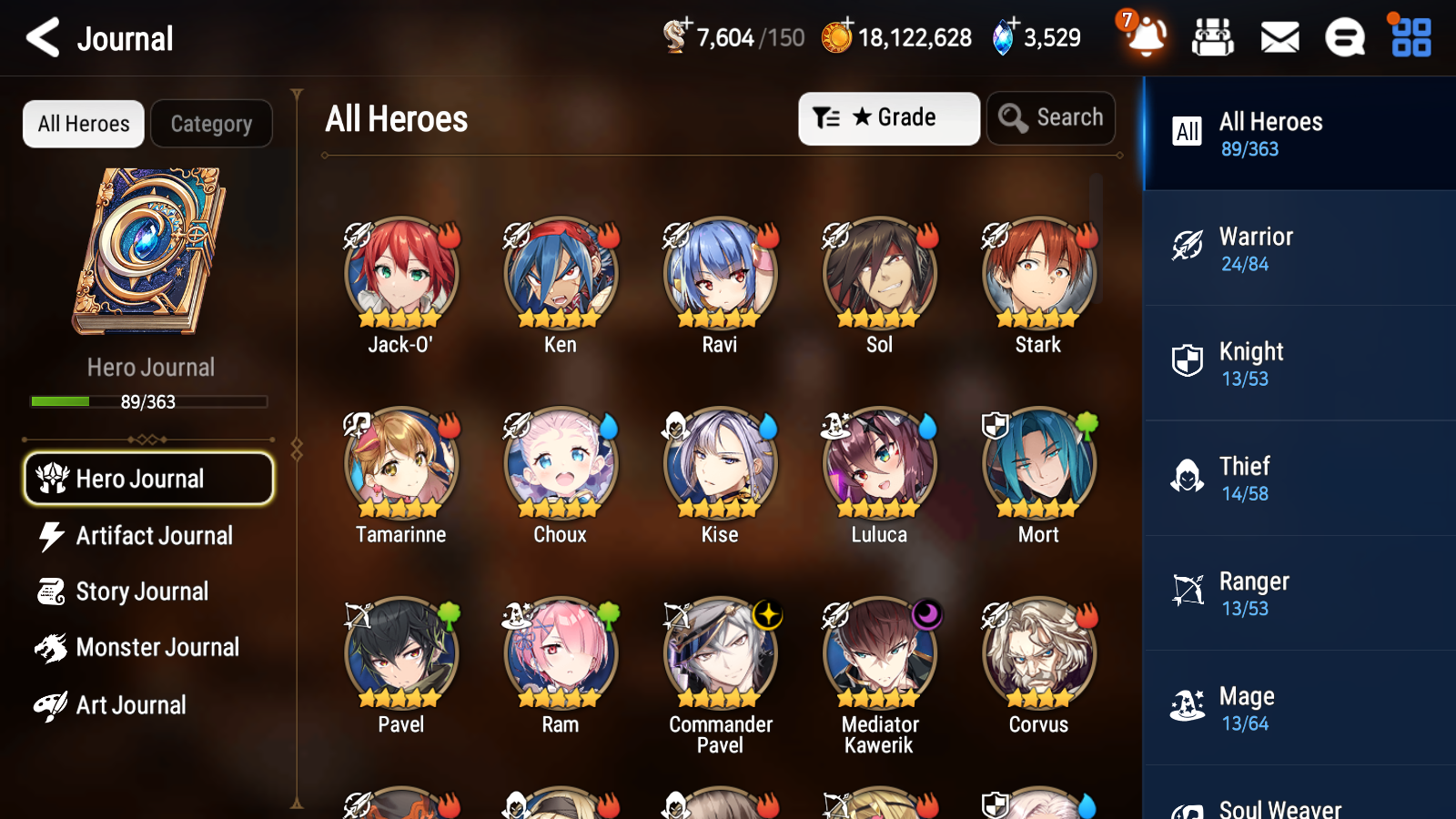 [GLOBAL] Epic 7 Seven 2ML Mediator Kawerik Commander Pavel Jack Angel of Light Angelica + ML pulls + 20 Speed + Name Starter Account-Mobile Games Starter