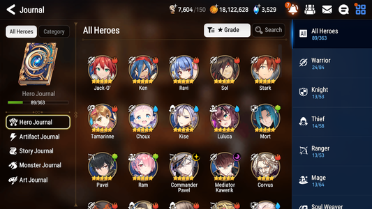 [GLOBAL] Epic 7 Seven 2ML Mediator Kawerik Commander Pavel Jack Angel of Light Angelica + ML pulls + 20 Speed + Name Starter Account-Mobile Games Starter