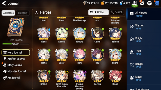 [Global] Epic 7 Seven Rimuru Eternal Wanderer Ludwig Little Queen Charlotte Fairytale Tenebria + Name Starter Account-Mobile Games Starter