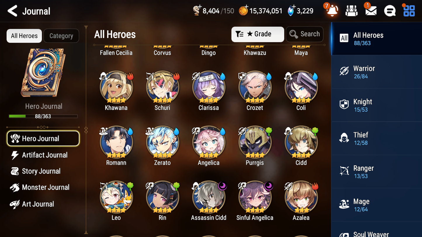 [GLOBAL] Epic 7 Seven 2ML Straze Fallen Cecilia Jack + ML pulls + 20 Speed + Name Starter Account-Mobile Games Starter