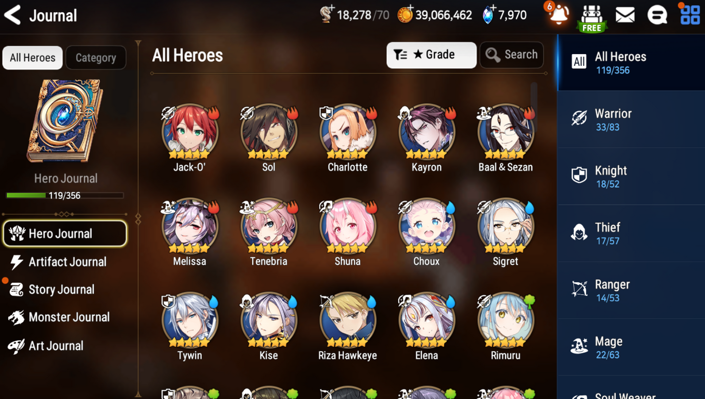 [GLOBAL] Epic 7 Seven 2ML Witch of the Mere Tenebria Last Rider Krau Rimuru Jack Angel Angelica + ML pulls +Name Starter Account-Mobile Games Starter