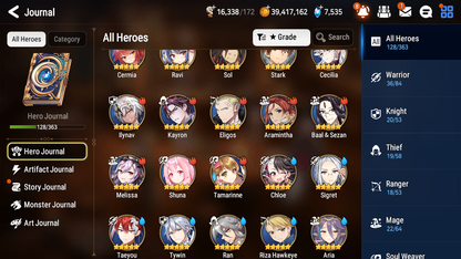 [GLOBAL] Epic 7 Seven 3ML 1LIM Arbiter Vildred Fairytale Tenebria Silver Blade Aramintha Urban Shadow Choux + ML pulls + 20 Speed + Name Starter Account-Mobile Games Starter