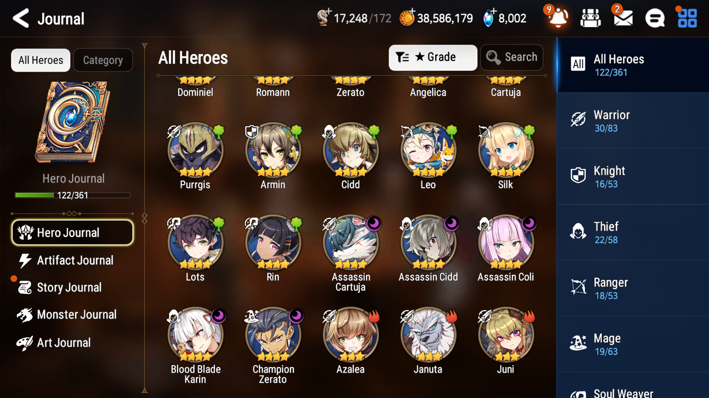 [GLOBAL] Epic 7 Seven 3ML 1LIM Astromancer Elena Archdemon Briar Witch Iseria Ae-NingNing + ML pulls Mystics + 20 Speed + Name Starter Account-Mobile Games Starter