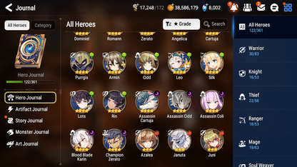 [GLOBAL] Epic 7 Seven 3ML 1LIM Astromancer Elena Archdemon Briar Witch Iseria Ae-NingNing + ML pulls Mystics + 20 Speed + Name Starter Account-Mobile Games Starter