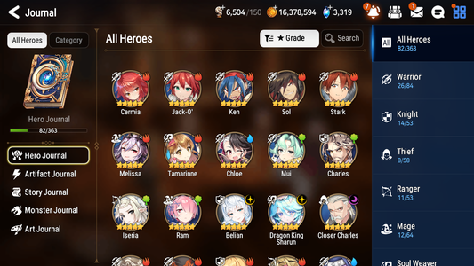 [GLOBAL] Epic 7 Seven 3ML 1LIM Belian Closer Charles Jack Dragon King Sharun + ML pulls + 20 Speed + Name Starter Account-Mobile Games Starter