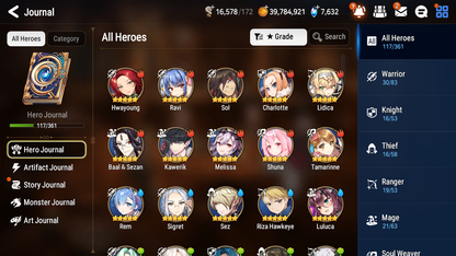 [GLOBAL] Epic 7 Seven 3ML 1LIM Belian Rem Specimen Sez Faithless Lidica Rem+ ML pulls + 20 Speed + Name Starter Account-Mobile Games Starter