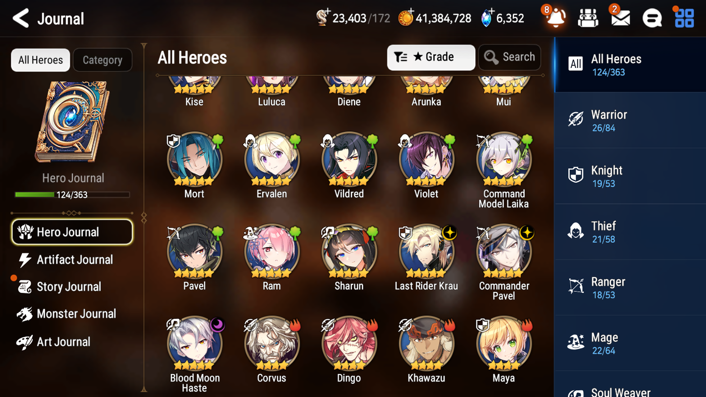 [GLOBAL] Epic 7 Seven 3ML 1LIM Diene+Skin Blood Moon Haste Commander Pavel Last Rider Krau+ ML pulls+ 20 Speed + Name Starter Account-Mobile Games Starter