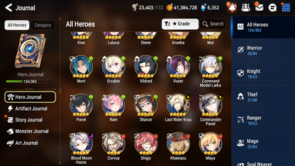 [GLOBAL] Epic 7 Seven 3ML 1LIM Diene+Skin Blood Moon Haste Commander Pavel Last Rider Krau+ ML pulls+ 20 Speed + Name Starter Account-Mobile Games Starter