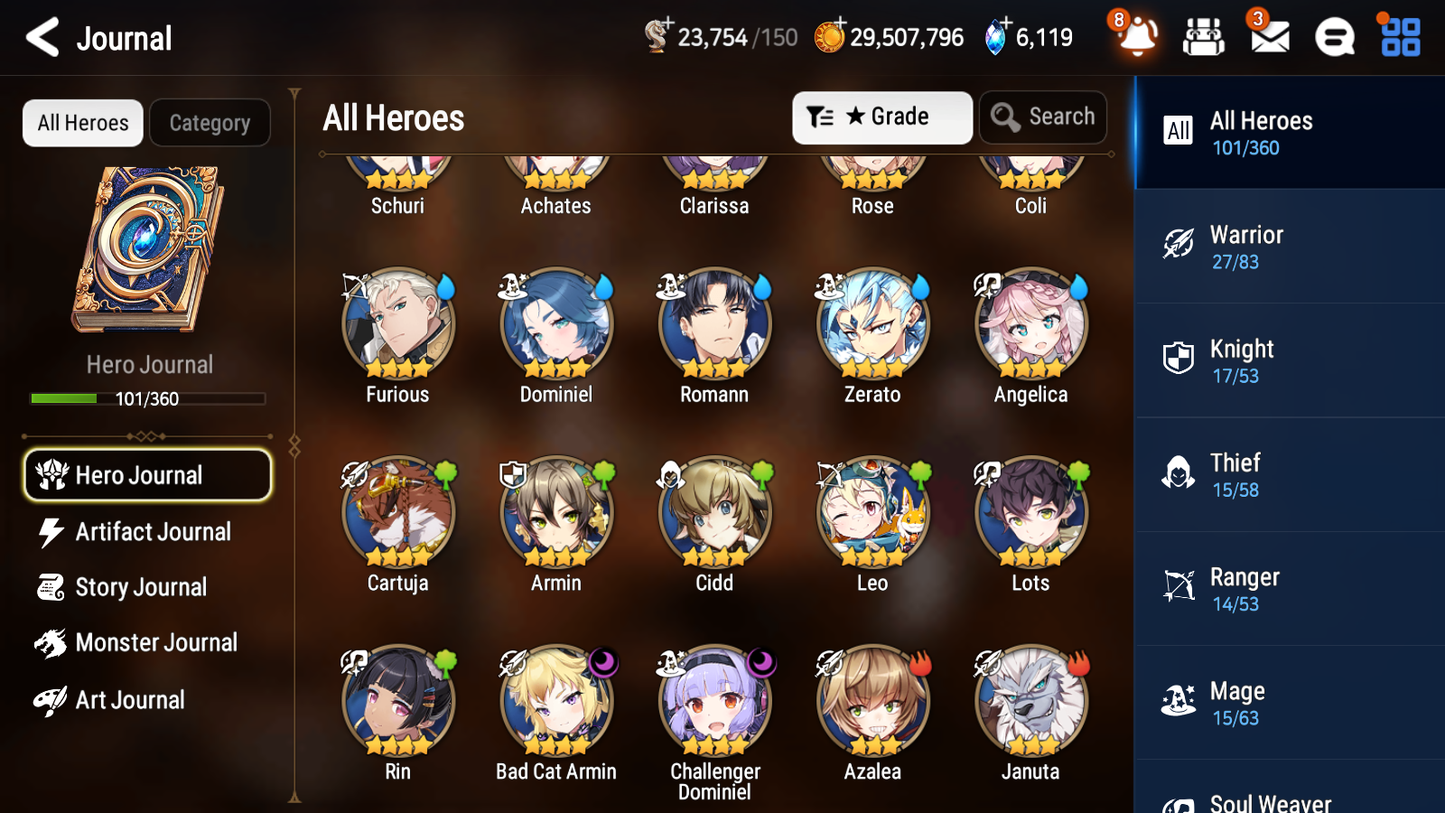 [GLOBAL] Epic 7 Seven 3ML 1LIM Lone Crescent Conqueror Lilias Closer Charles Rimuru + ML pulls + 20 Speed + Name Starter Account-Mobile Games Starter