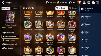 [GLOBAL] Epic 7 Seven 3ML 1LIM Luna Sage Baal Silver Blade Aramintha + ML Mystics Pulls Aged + 20 Speed Starter Account-Mobile Games Starter