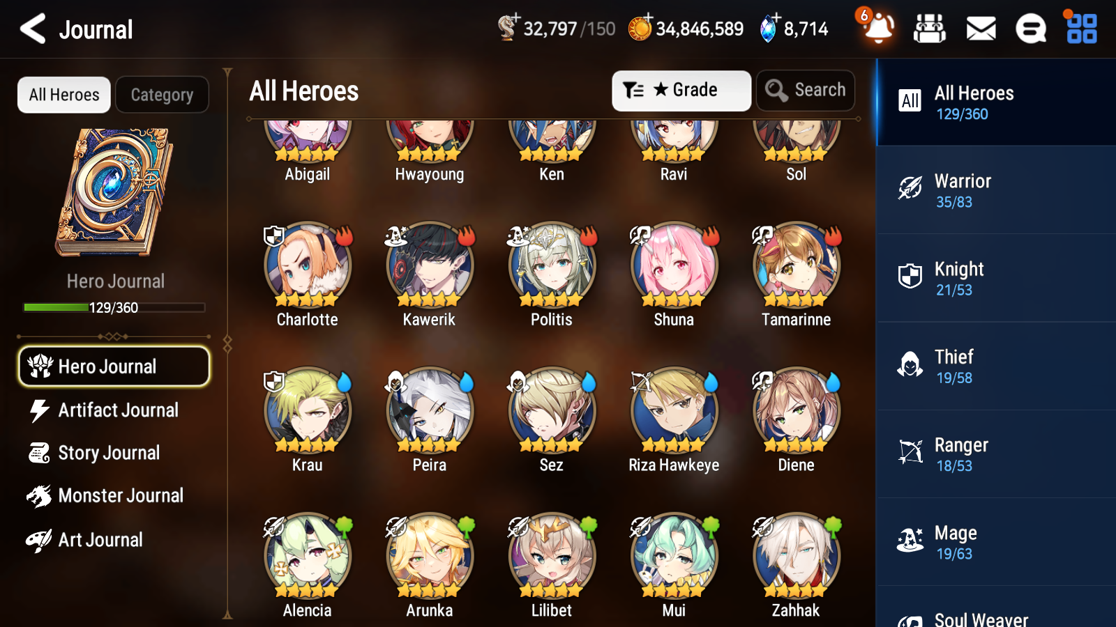 [GLOBAL] Epic 7 Seven 3ML 1LIM Sea Phantom Politis Belian Eternal Wanderer Ludwig Diene + 51ML pulls +20 Speed + Name Starter Account-Mobile Games Starter