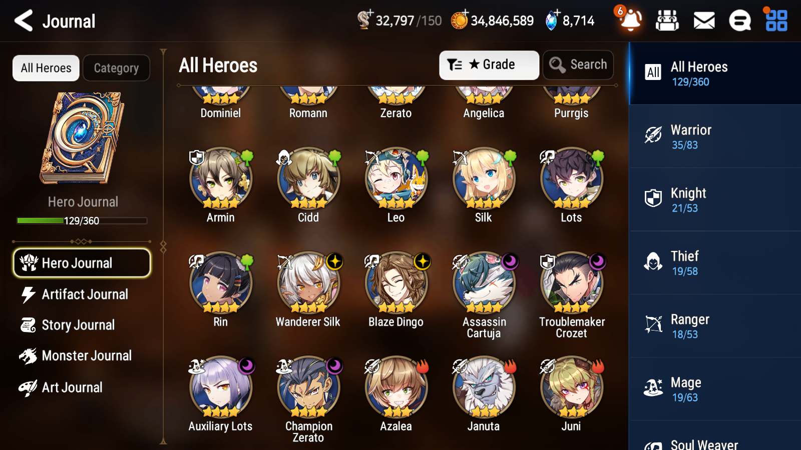 [GLOBAL] Epic 7 Seven 3ML 1LIM Sea Phantom Politis Belian Eternal Wanderer Ludwig Diene + 51ML pulls +20 Speed + Name Starter Account-Mobile Games Starter