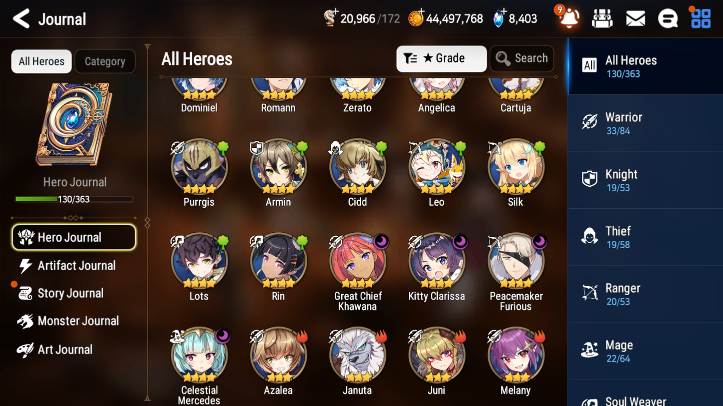 [GLOBAL] Epic 7 Seven 3ML 1LIM Specter Tenebria Maid Chloe Briar Witch Iseria Ocean Breeze Luluca + ML pulls + 20 Speed + Name Starter Account-Mobile Games Starter