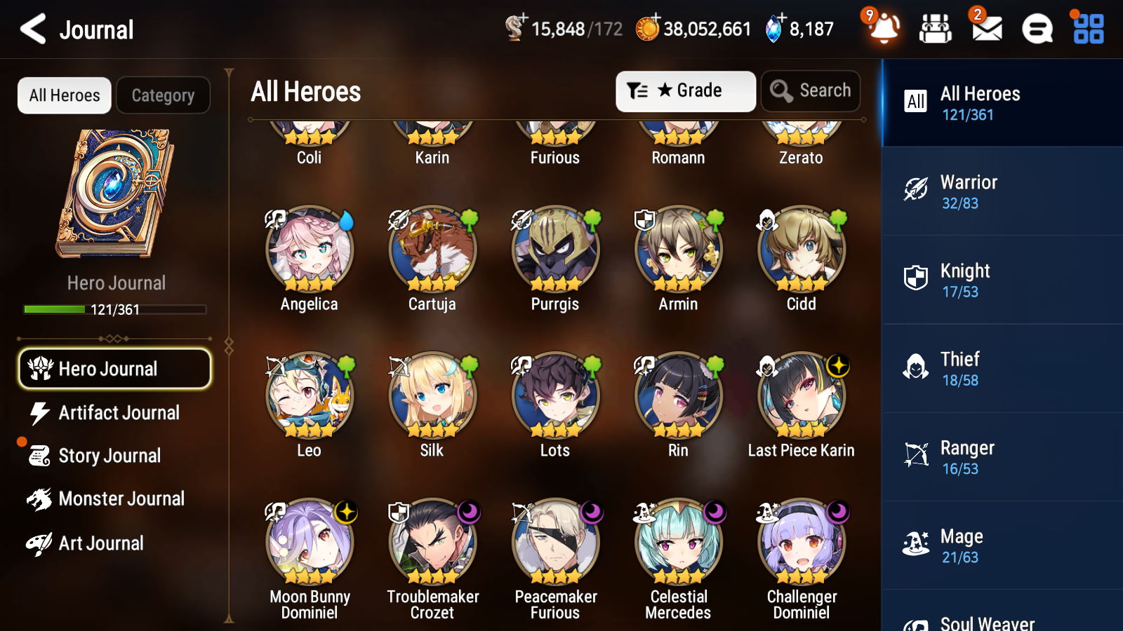 [GLOBAL] Epic 7 Seven 3ML 2LIM Belian Lionheart Cermia Little Queen Charlotte Rimuru Jack Moon Bunny + ML pulls + 20 Speed + Name Starter Account-Mobile Games Starter