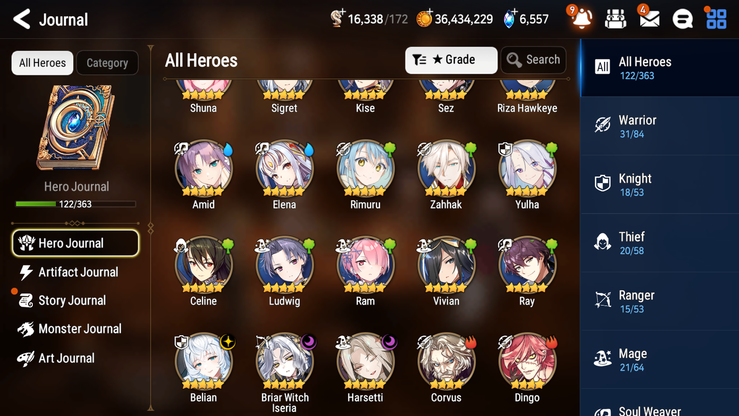 [GLOBAL] Epic 7 Seven 3ML 2LIM Harsetti Belian Briar Witch Iseria Rimuru Amid + ML pulls + 20 Speed + Name Starter Account-Mobile Games Starter