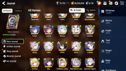 [GLOBAL] Epic 7 Seven 3ML 2LIM New Moon Luna Faithless Lidica Operator Sigret Rimuru + ML pulls + 20 Speed + Name Starter Account-Mobile Games Starter