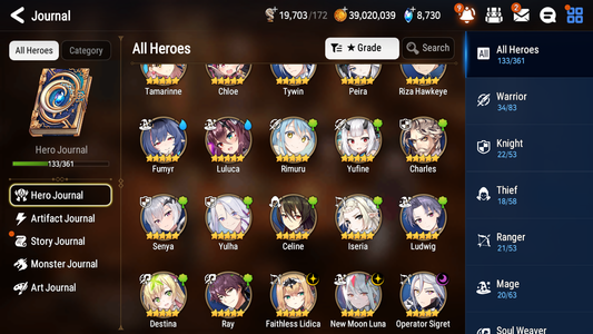 [GLOBAL] Epic 7 Seven 3ML 2LIM New Moon Luna Faithless Lidica Operator Sigret Rimuru + ML pulls + 20 Speed + Name Starter Account-Mobile Games Starter