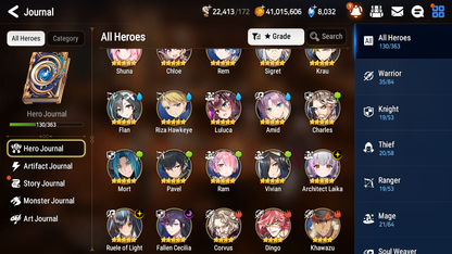 [GLOBAL] Epic 7 Seven 3ML 2LIM Rem Fallen Cecilia Ruele of light Architect Laika Amid Angel Angelica + ML pulls + 20 Speed + Name Starter Account-Mobile Games Starter