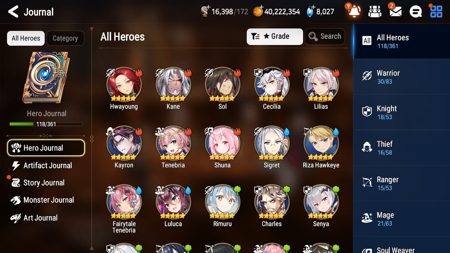 [GLOBAL] Epic 7 Seven 3ML 2LIM Rimuru Fairytale Tenebria Maid Chloe New Moon Luna Apocalypse Ravi+ ML pulls + 20 Speed + Name Starter Account-Mobile Games Starter