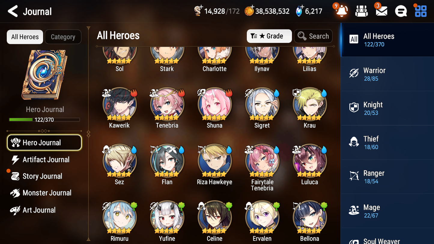 [GLOBAL] Epic 7 Seven 3ML 2LIM Shepherd of the Dark Diene Sea Phantom Politis Rimuru Fairytale Tenebria Blood Moon Haste + ML pulls + 20 Speed + Name Starter Account-Mobile Games Starter