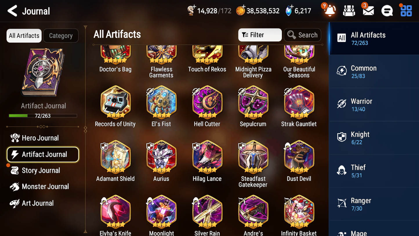 [GLOBAL] Epic 7 Seven 3ML 2LIM Shepherd of the Dark Diene Sea Phantom Politis Rimuru Fairytale Tenebria Blood Moon Haste + ML pulls + 20 Speed + Name Starter Account-Mobile Games Starter