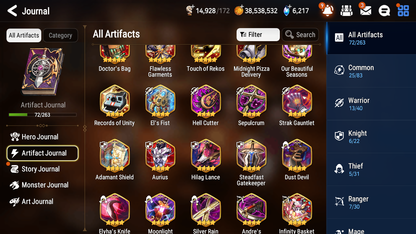 [GLOBAL] Epic 7 Seven 3ML 2LIM Shepherd of the Dark Diene Sea Phantom Politis Rimuru Fairytale Tenebria Blood Moon Haste + ML pulls + 20 Speed + Name Starter Account-Mobile Games Starter