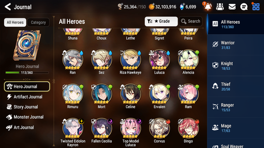 [GLOBAL] Epic 7 Seven 3ML 2LIM Twisted Eidolon Kayron Fallen Cecilia Top Model Luluca Rimuru Lethe+ML pulls + 20 Speed +Name Starter Account-Mobile Games Starter