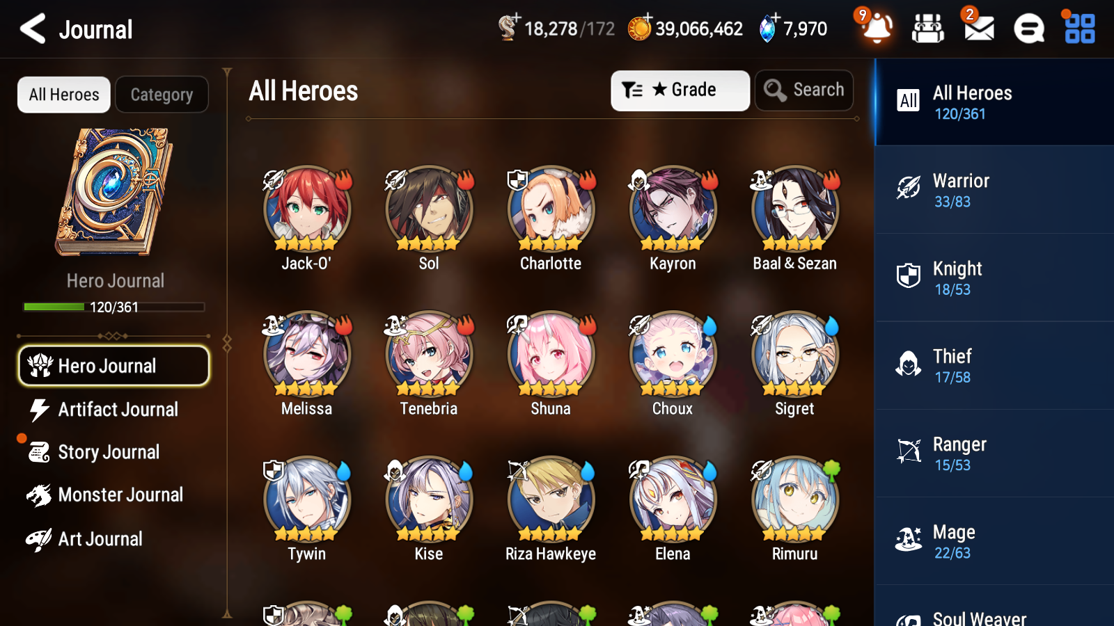 [GLOBAL] Epic 7 Seven 3ML 2LIM Witch of the Mere Tenebria Last Rider Krau Pirate Captan Flan Rimuru Jack Angel Angelica + ML pulls + 20 Speed + Name Starter Account-Mobile Games Starter