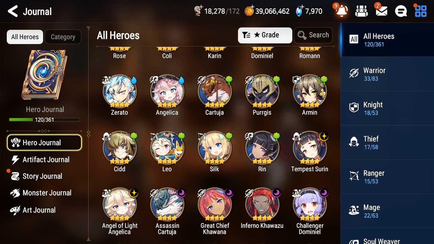 [GLOBAL] Epic 7 Seven 3ML 2LIM Witch of the Mere Tenebria Last Rider Krau Pirate Captan Flan Rimuru Jack Angel Angelica + ML pulls + 20 Speed + Name Starter Account-Mobile Games Starter