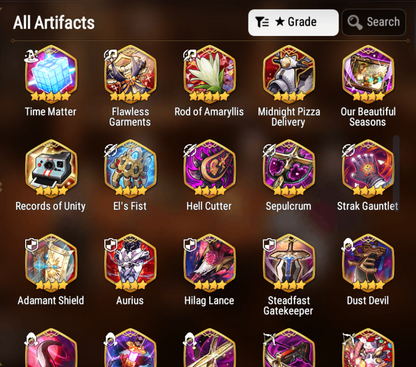 [GLOBAL] Epic 7 Seven 2ML Witch of the Mere Tenebria Last Rider Krau Rimuru Jack Angel Angelica + ML pulls +Name Starter Account-Mobile Games Starter