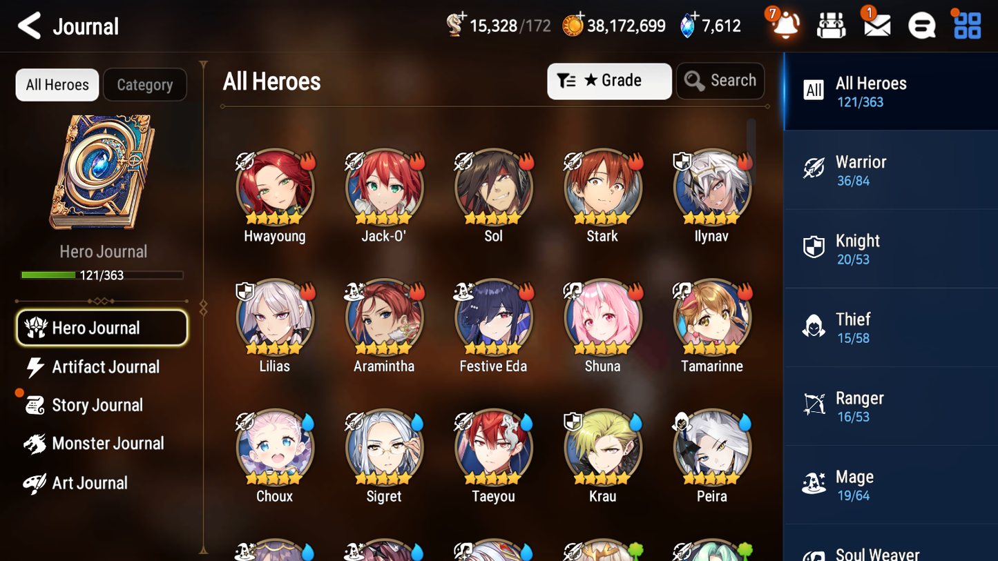 [GLOBAL] Epic 7 Seven 3ML 3LIM Frieren+Artifact + Belian Conqueror Lilias Martial Artist Ken Festive Eda + 37ML pulls 2000Mystics+20 Speed + Name Starter Account-Mobile Games Starter