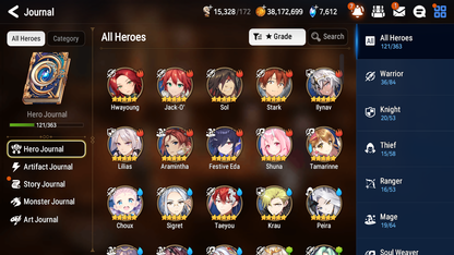 [GLOBAL] Epic 7 Seven 3ML 3LIM Frieren+Artifact + Belian Conqueror Lilias Martial Artist Ken Festive Eda + 37ML pulls 2000Mystics+20 Speed + Name Starter Account-Mobile Games Starter