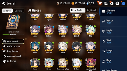 [GLOBAL] Epic 7 Seven 3ML 3LIM Frieren+Artifact + Belian Conqueror Lilias Martial Artist Ken Festive Eda + 37ML pulls 2000Mystics+20 Speed + Name Starter Account-Mobile Games Starter