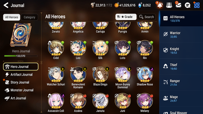 [GLOBAL] Epic 7 Seven 3ML 3LIM Shepherd of the Dark Diene Fairytale Tenebria Rem Fallen Cecilia Solitaria + ML pulls + 20 Speed + Name Starter Account-Mobile Games Starter