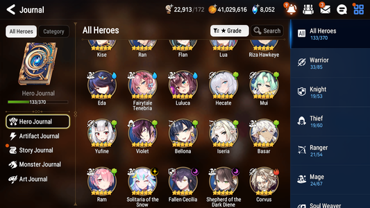 [GLOBAL] Epic 7 Seven 3ML 3LIM Shepherd of the Dark Diene Fairytale Tenebria Rem Fallen Cecilia Solitaria + ML pulls + 20 Speed + Name Starter Account-Mobile Games Starter