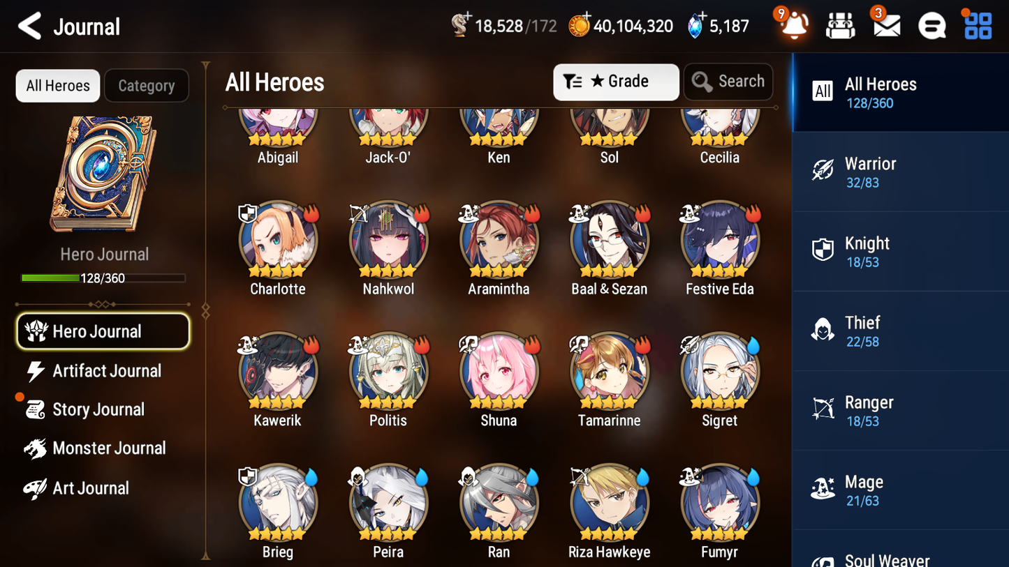 [GLOBAL] Epic 7 Seven 3ML 3LIM Spirit Eye Celine Briar Witch Iseria Basar Jack Festive Eda Ocean Breeze Luluca + ML pulls + 20 Speed Starter Account-Mobile Games Starter