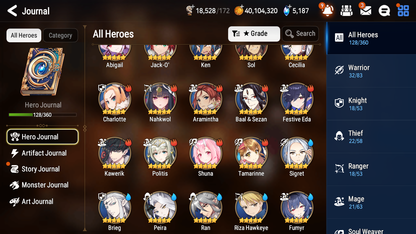 [GLOBAL] Epic 7 Seven 3ML 3LIM Spirit Eye Celine Briar Witch Iseria Basar Jack Festive Eda Ocean Breeze Luluca + ML pulls + 20 Speed Starter Account-Mobile Games Starter