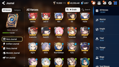 [GLOBAL] Epic 7 Seven 3ML 3LIM Top Model Luluca Ambitious Tywin Spirit Eye Celine Jack Rimuru Amid + ML pulls + 20 Speed + Name Starter Account-Mobile Games Starter