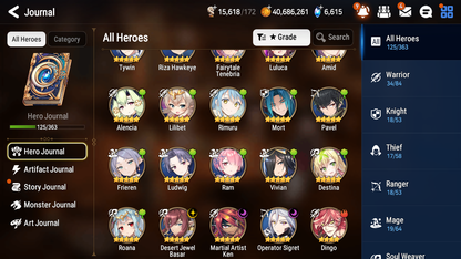 [GLOBAL] Epic 7 Seven 3ML 5LIM Frieren Martial Artist Ken DJ Basar Operator Sigret Rimuru Amid Festive Eda +37ML pull 2400Mystics +20 Speed+ Name Starter Account-Mobile Games Starter