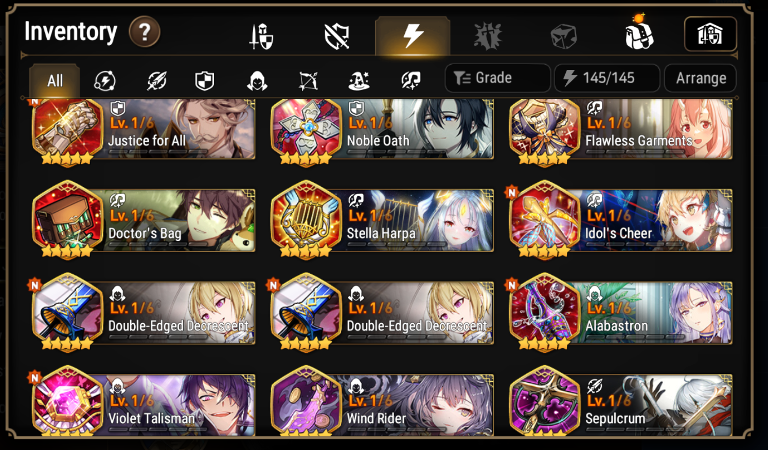 [Global] Epic 7 Seven 3ML Arbiter Vildred Maid Chloe Top Model Luluca +Name Starter Account-Mobile Games Starter