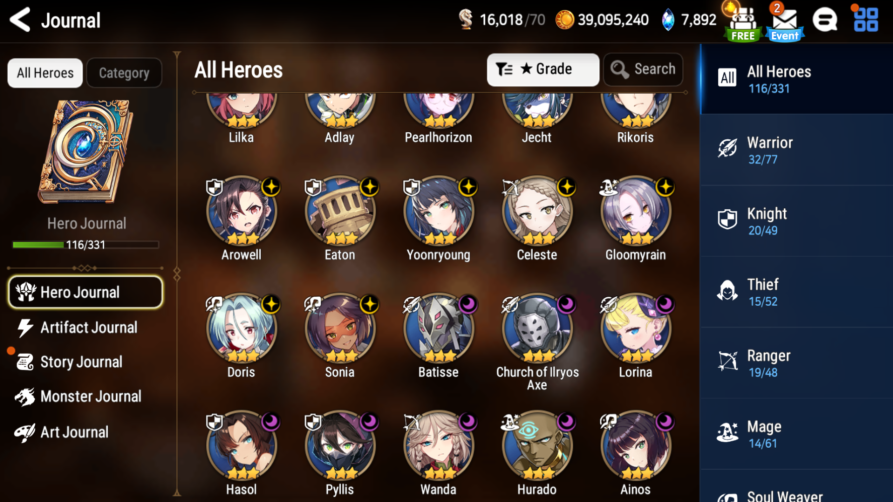 [Global] Epic 7 Seven 3ML Belian Apocalypse Ravi Faithless Lidica Amid + Name Starter Account-Mobile Games Starter