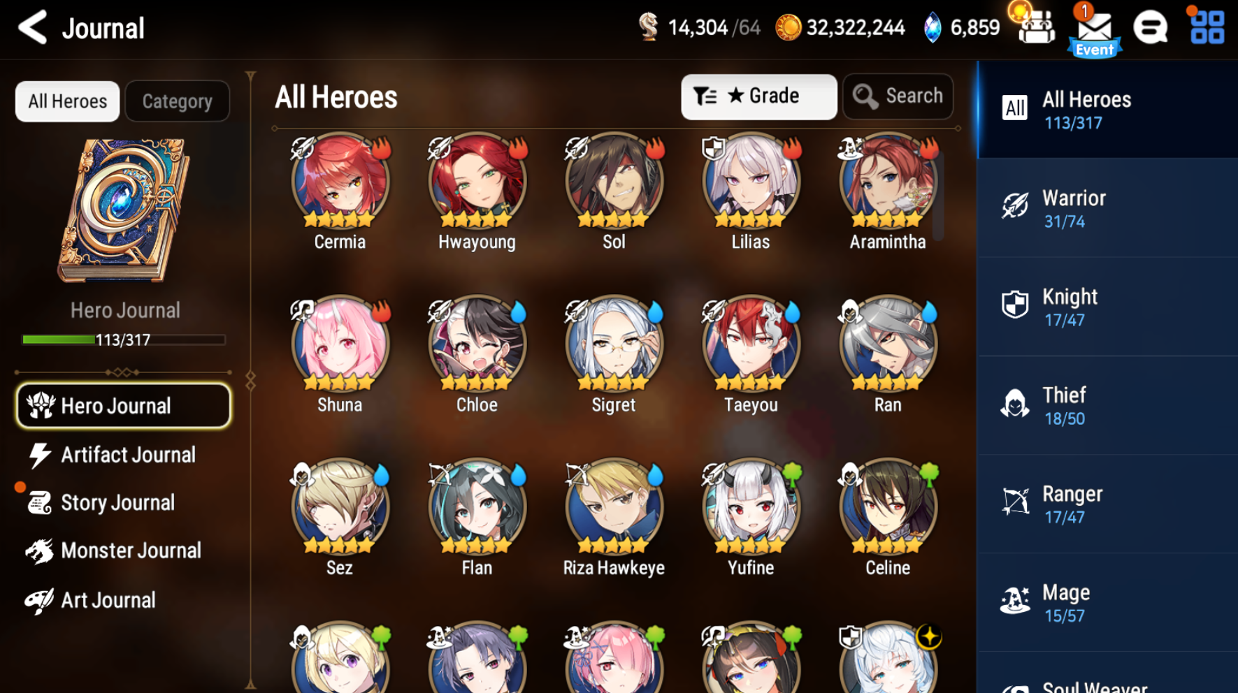 [Global] Epic 7 Seven 3ML Belian Faithless Lidica Ruele of light +Name Starter Account-Mobile Games Starter