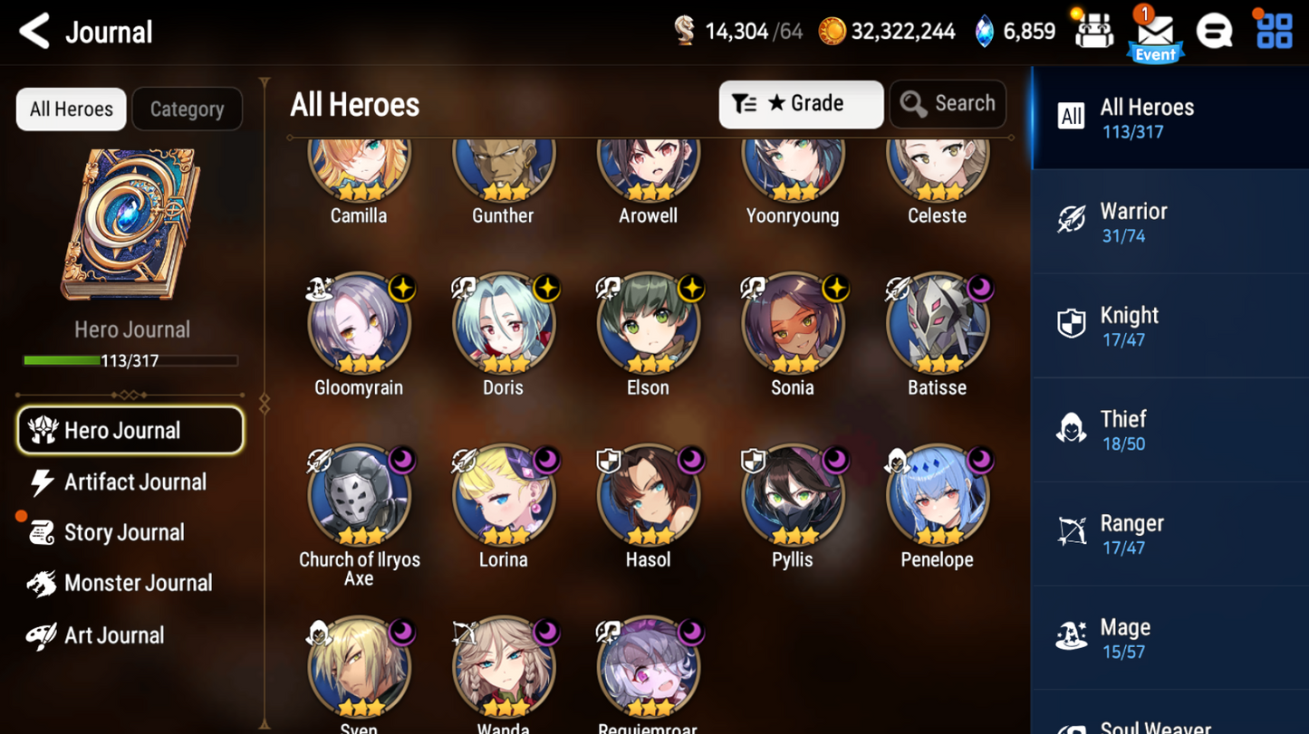 [Global] Epic 7 Seven 3ML Belian Faithless Lidica Ruele of light +Name Starter Account-Mobile Games Starter