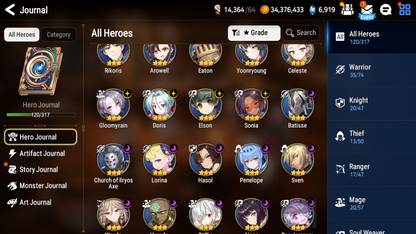 [Global] Epic 7 Seven Belian Little Queen Charlotte Pirate Captain Flan Amid Jack + Name Starter Account-Mobile Games Starter