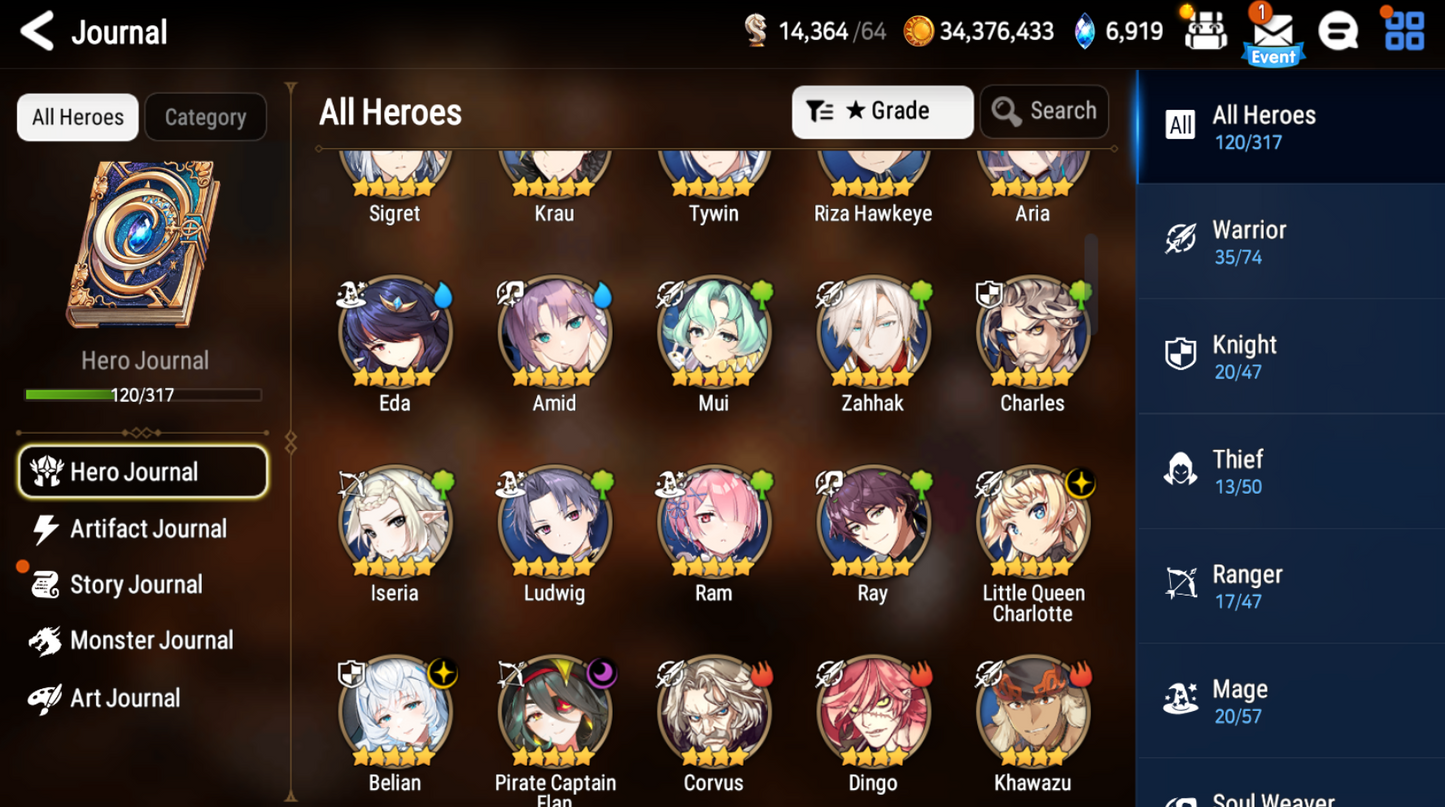 [Global] Epic 7 Seven Belian Little Queen Charlotte Pirate Captain Flan Amid Jack + Name Starter Account-Mobile Games Starter