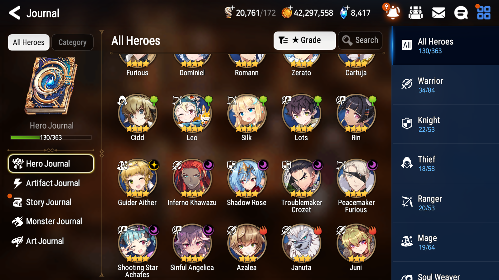 [GLOBAL] Epic 7 Seven 3ML Belian Specter Tenebria Last Rider Krau + ML pulls + 20 Speed + Name Starter Account-Mobile Games Starter