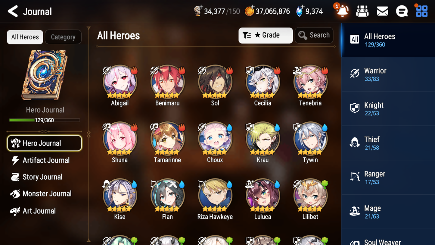 [GLOBAL] Epic 7 Seven 3ML Belian Zio Commander Pavel Benimaru + 55ML pulls +20 Speed +Name Starter Account-Mobile Games Starter