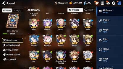 [GLOBAL] Epic 7 Seven 3ML Briar Witch Iseria Zio Sylvan Sage Vivian + ML pulls + 20 Speed + Name Starter Account-Mobile Games Starter