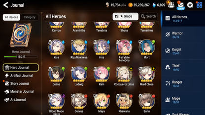 [Global] Epic 7 Seven 3ML Conqueror Lilias Maid Chloe Fairytale Tenebria +Name Starter Account-Mobile Games Starter